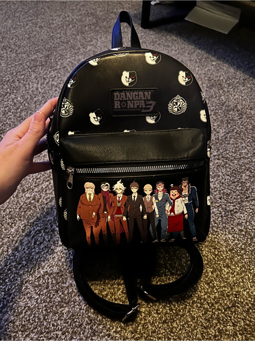 Hot Topic Black Danganronpa Character Mini Backpack Anime